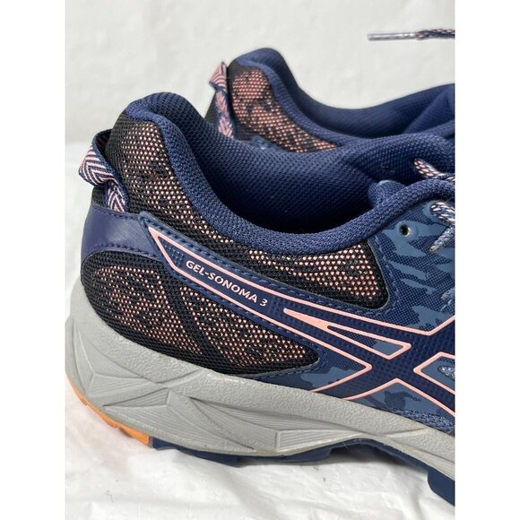 ASICS Women's Gel-Sonoma 3 Trail Blue/Begonia Pink 8 M - Picture 9 of 16
